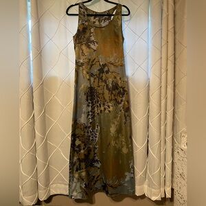 Vivianne Tam Nature Abstract Print Maxi Dress